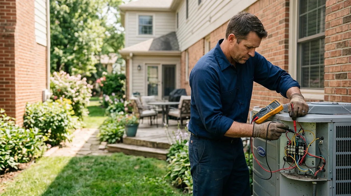 HVAC technician working near Greenwood, MO